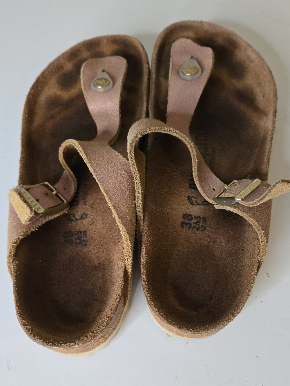 Birkenstock Gizeh Metallic Wash Pink EU38 - Picture 4 of 8